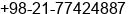 Fax number of Mr. Ali Ashraf at Tehran