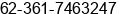 Fax number of Mr. yoga atmaja at denpasar