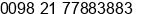 Fax number of Mr. H.Torabi at Tehran