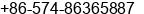 Fax number of Ms. chelly chen at Ningbo