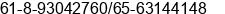 Fax number of Mr. Dennis Wolfang at Currambine