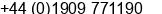 Fax number of Mr. Carl Tracey at Worksop