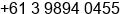 Fax number of Mr. Bernard Goston at Melbourne