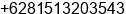 Mobile number of Mr. Ariyanto Kartika at Jakarta
