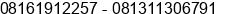 Mobile number of Mr. Agustinus /Kristina Dono at Bintaro-Pondok Aren