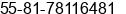 Mobile number of Mr. CELSO CAVALCANTI at RECIFE