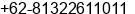 Mobile number of Mr. Setya at Bandung