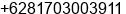 Mobile number of Mr. Michael Rivany at Surabaya