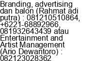 Mobile number of Mr. Rahmat Adi Putra atau Ario Dewantoro at DKI Jakarta