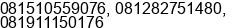 Mobile number of Mr. Henry Prasety at Makassar