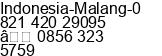 Mobile number of Mr. Agus at Malang