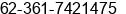 Phone number of Mr. Kadek Rita Budhi Atmaja at Denpasar