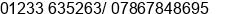 Phone number of Mr. Graham Baldock at Ashford