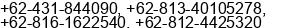 Phone number of Mr. Tommy or Teddy Massie at Manado