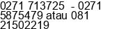 Phone number of Mr. Seno Arianto at Solo - Surakarta