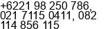 Phone number of Mr. HARYONO at JAKARTA
