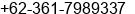 Phone number of Mrs. fairus at denpasar