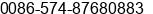 Phone number of Ms. Maggie Zhou at Ningbo