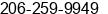 Phone number of Mr. Darlington Jones at Washington