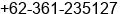 Phone number of Mr. Ida Bagus Uriyasa at Denpasar