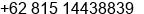 Phone number of Mr. Gana HM at Jakarta