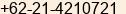 Phone number of Mr. Trinaldi Daniman at Jakarta Pusat