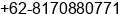 Phone number of Mr. Deddy Asrory at Jakarta