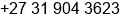 Phone number of Mr. Peter McIntyre at Durban